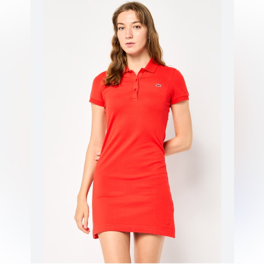 Lacoste Women's Vibrant Red Mini Dress